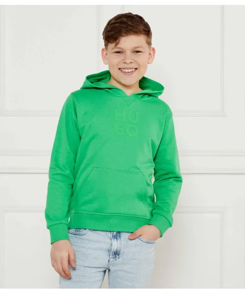 

Толстовка Regular fit Hugo Kids, зеленый