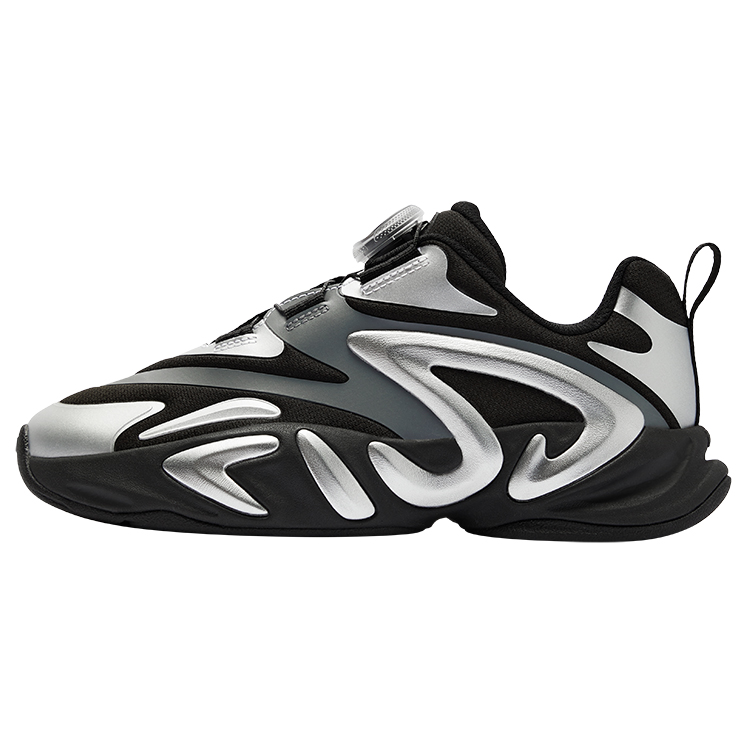 

FILA KIDS Скользостойкие, износостойкие, дышащие низкие детские кроссовки Black Space Silver Kids'