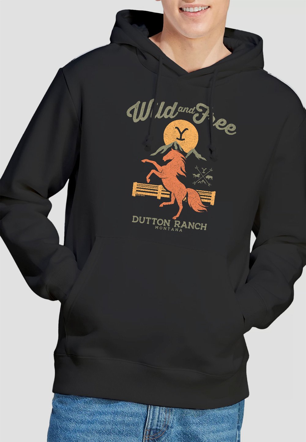 

Толстовка WILD AND FREE Cotton Soul, черный