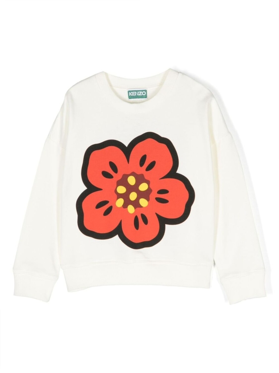 

Kenzo Kids толстовка Broke Flowers, нейтральный цвет