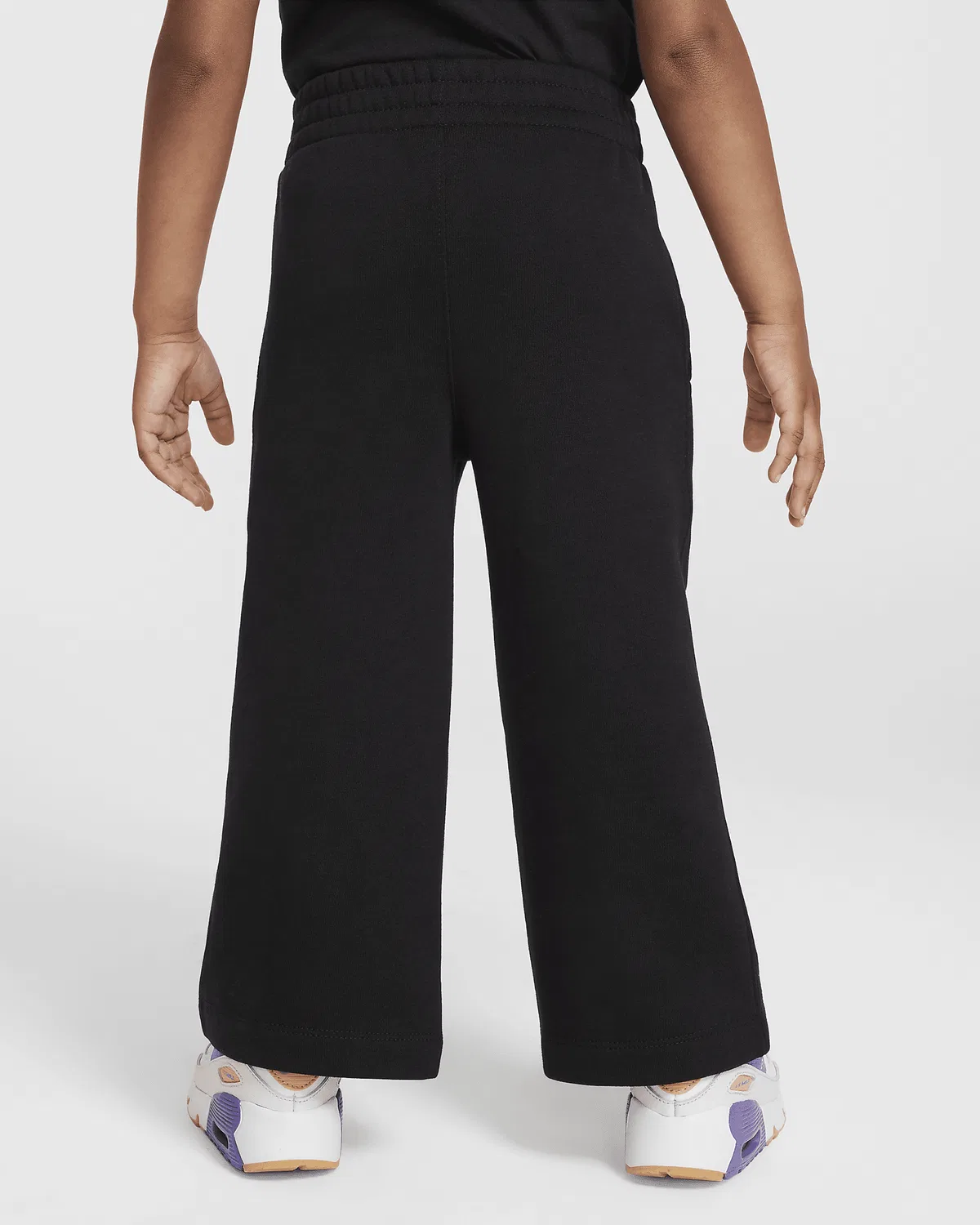 Детские флисовые широкие штаны Nike Sportswear Club, Black — фото 2