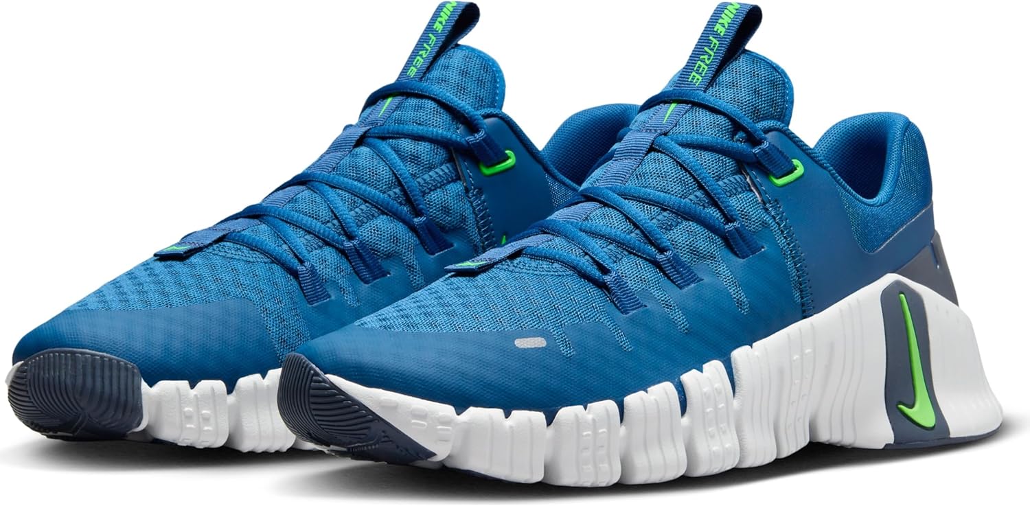 Мужские гимнастические кроссовки Nike, размер 7,5 (Великобритания), Blue White — фото 4