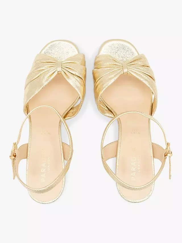 Сандалии Paradox London Nerita Wide Fit Platform, цвет champagne — фото 3