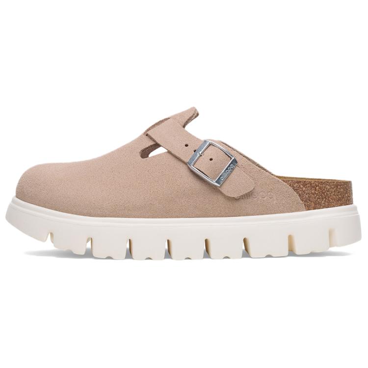 Birkenstock Женские сандалии Boston с закрытым носком, устойчивые к истиранию, розовые, узкие