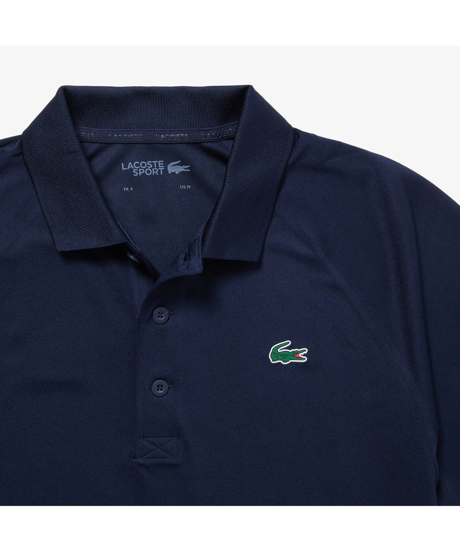 Рубашка поло LACOSTE Navy из пике с технологией ультра-сухости — фото 3