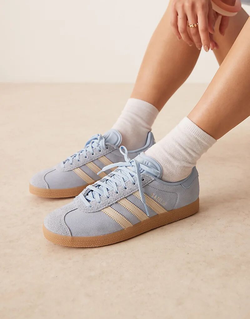 Кроссовки adidas Originals Gazelle синего и кремового цветов