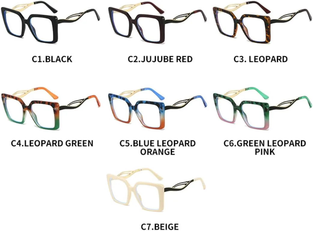 

Солнцезащитные очки для мужчин и женщин - защита UV400 - градиентный леопардовый принт, для занятий спортом на открытом воздухе и вождения DSVIGF, Leopard Blue