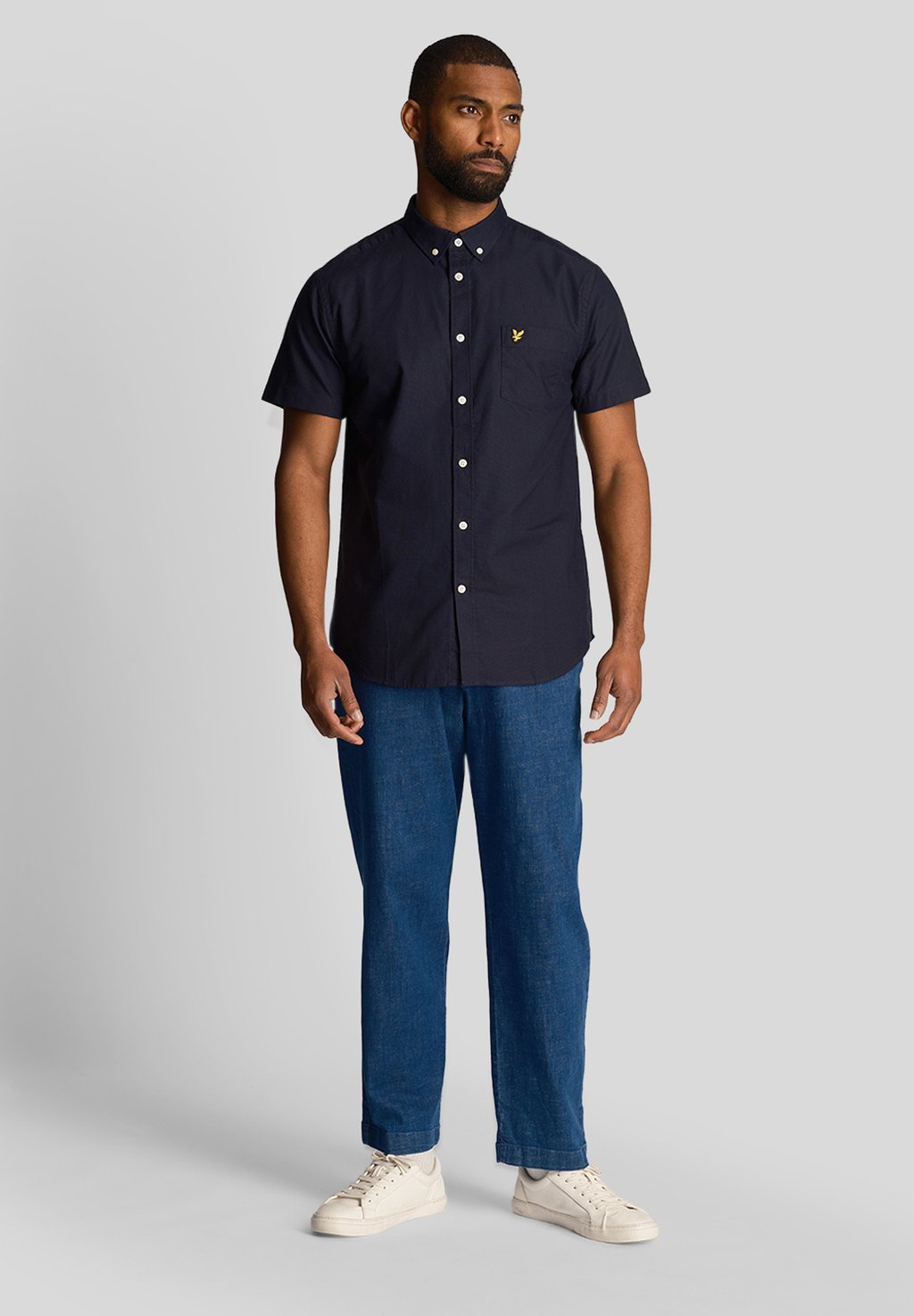 

Рубашка SS SHORT SLEEVE OXFORD Lyle & Scott, темно-синий
