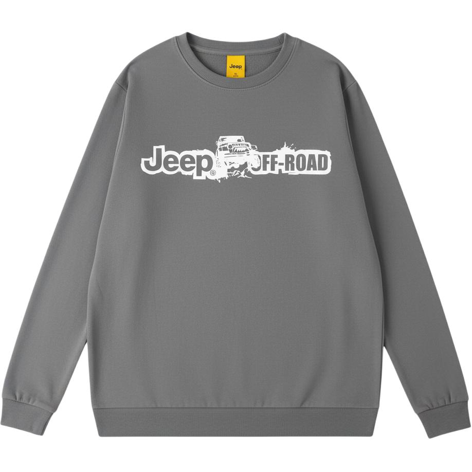 

Свитшот Unisex Crew Neck Moderate Heavyweight Jeep, темно-серый