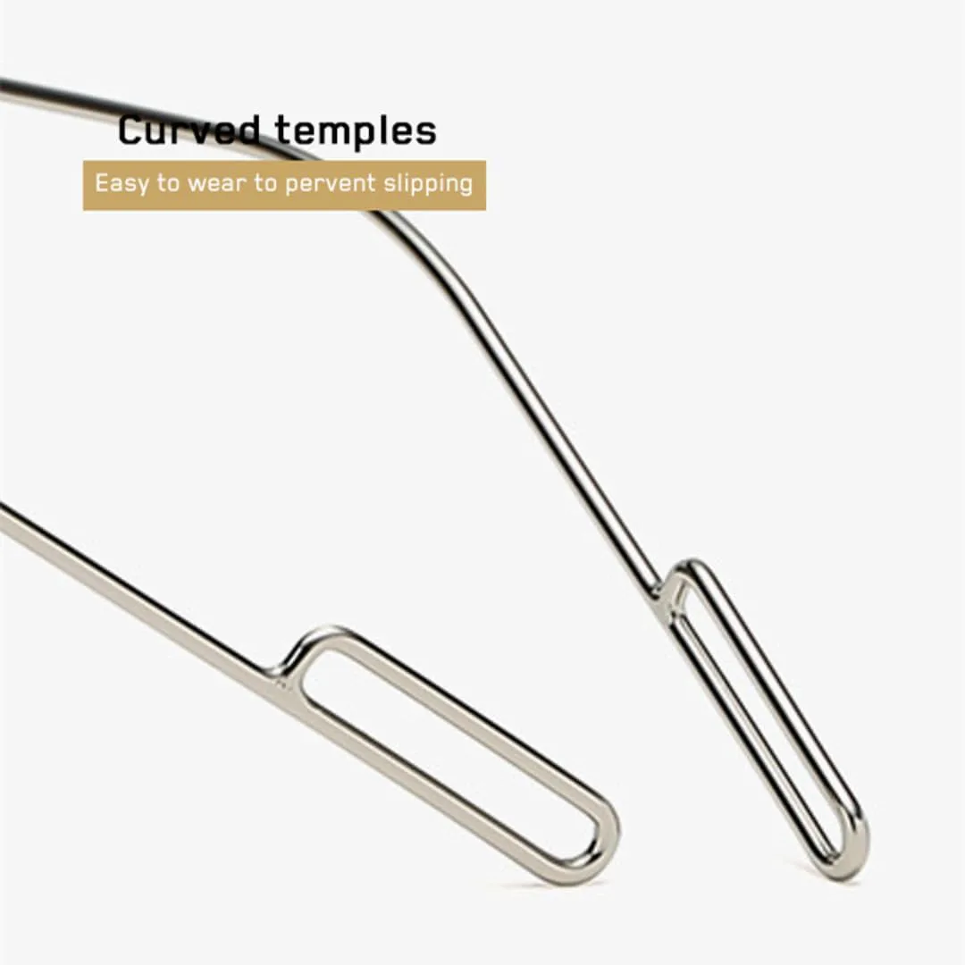 

Квадратные солнцезащитные очки без оправы для женщин и мужчин, в стиле ретро, ​​защита от УФ-излучения UV400, роскошные солнцезащитные очки UATXTAU, Black