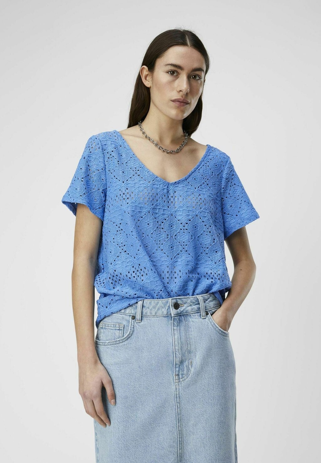 

Блузка Feodora V-Neck Noos Object, прованс