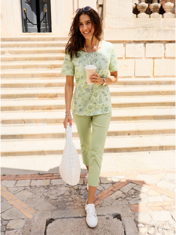 

Рубашка-туника с принтом лаймово-зеленого цвета WITT WEIDEN