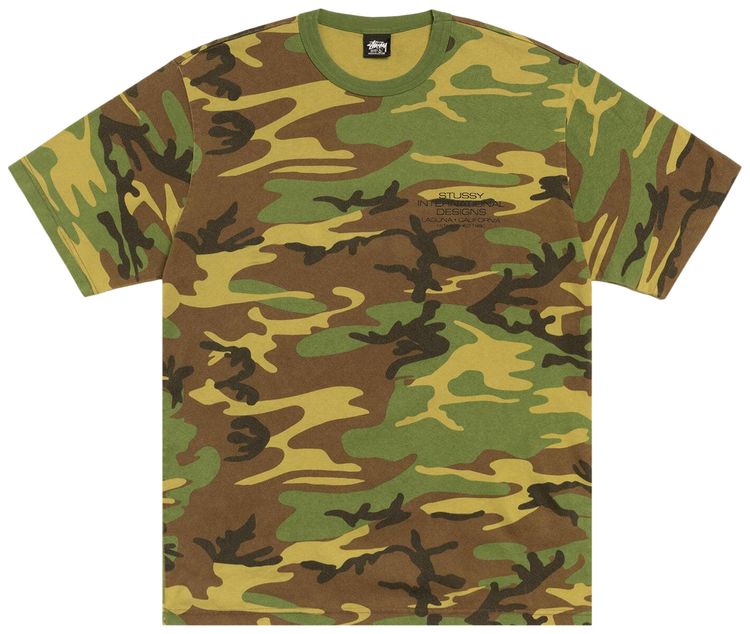 

Футболка Stussy International Design, окрашенная пигментными красителями, зеленый