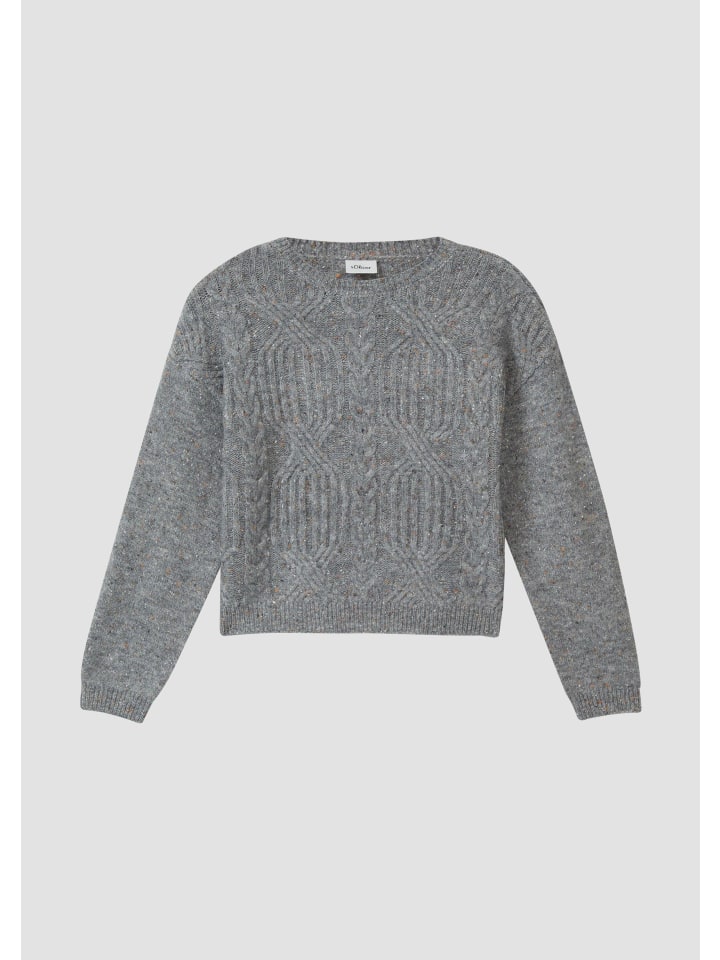 

вязаный свитер в цвете 95W0_сланцево-серый s.Oliver