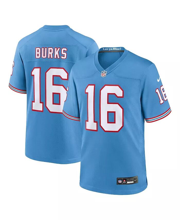 

Молодежная игровая майка Treylon Burks Light Blue Tennessee Titans Nike