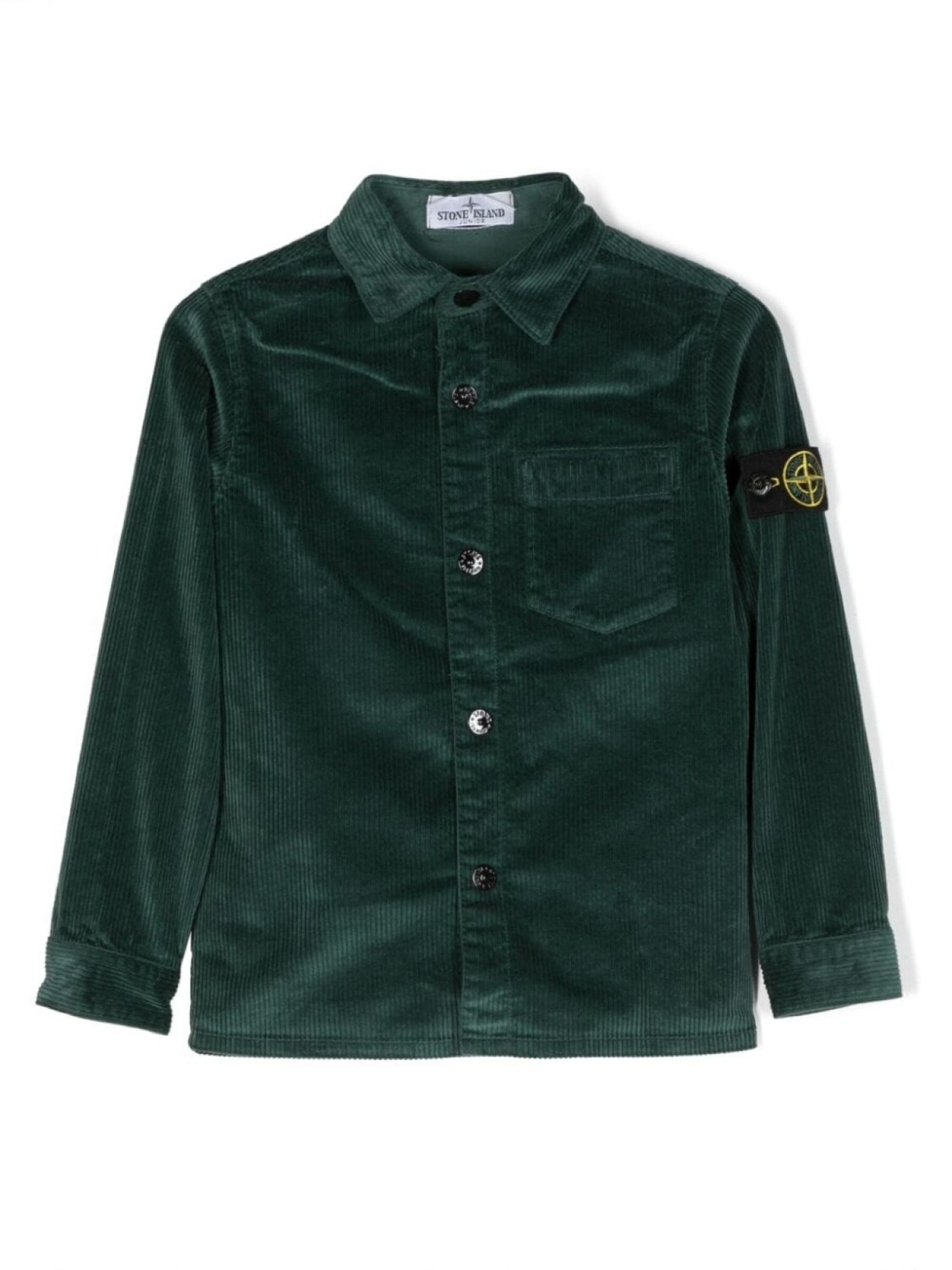 

Stone Island Junior вельветовая рубашка с длинными рукавами, зеленый