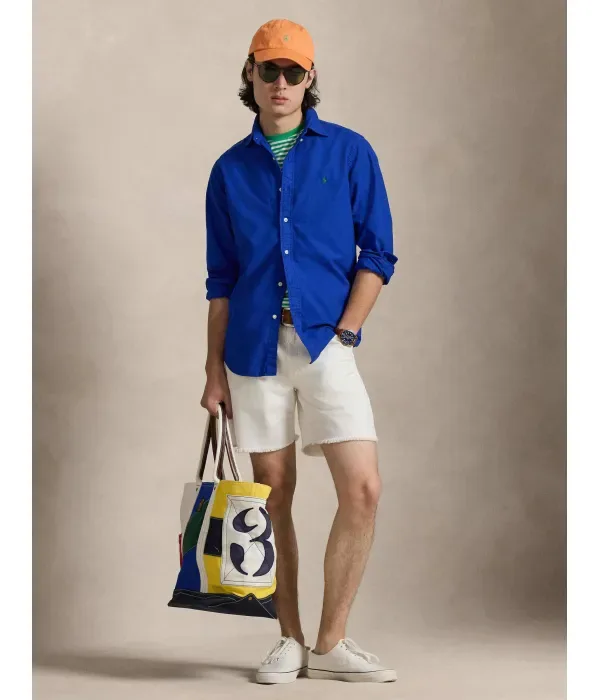 Рубашка custom fit Polo Ralph Lauren, васильковый — фото 2