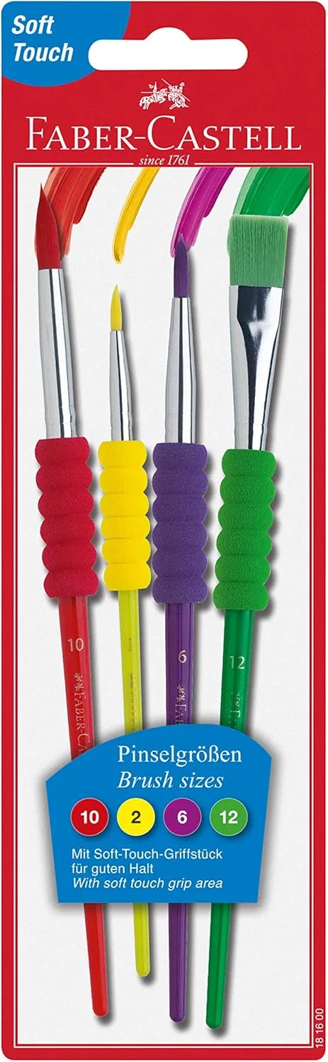 Набор кистей для рисования с мягкой ручкой от Faber-Castell Faber-Castell, Brush Set Only — фото 2