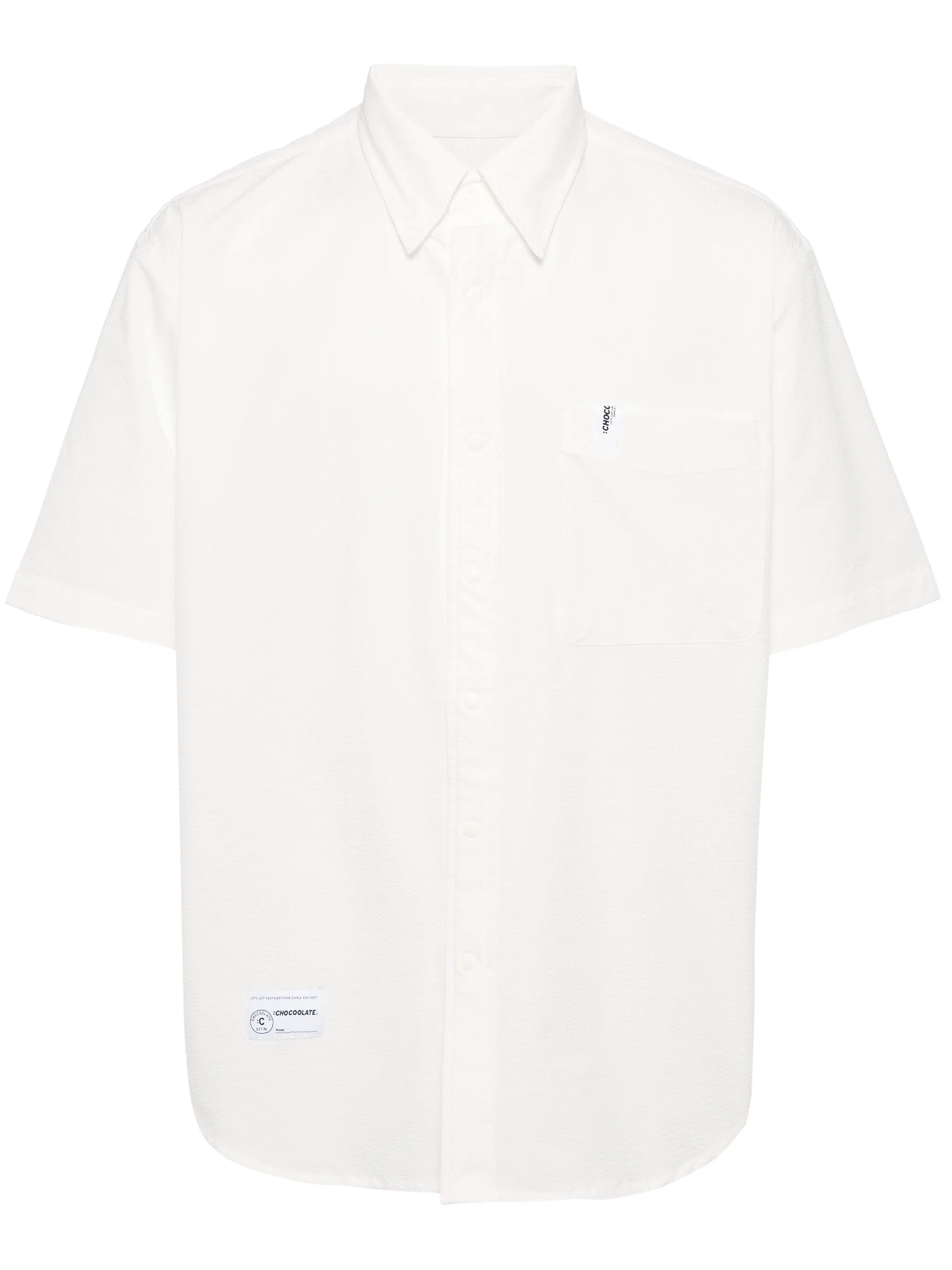 

Поплиновая рубашка с заостренным воротником Chocoolate, белый