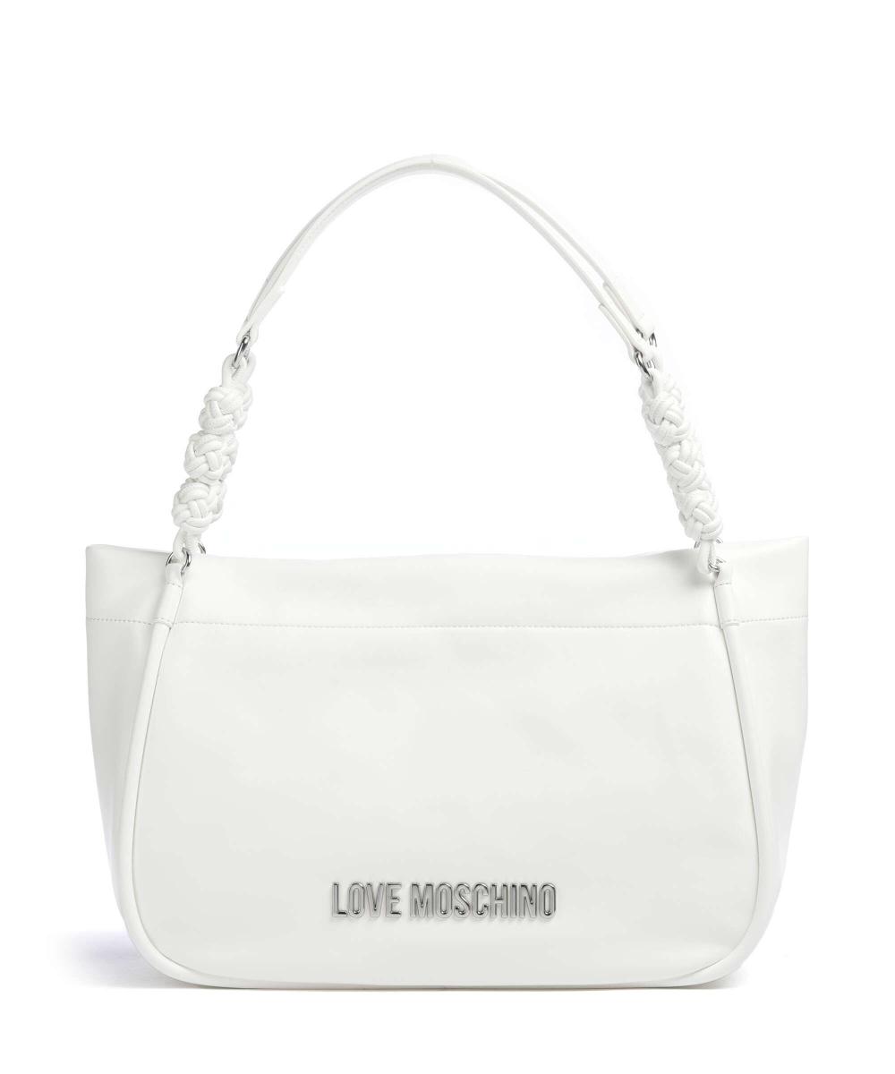 

Нежная сумка-шоппер из искусственной кожи Love Moschino, белый