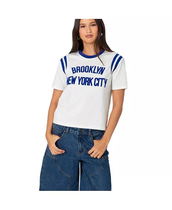 

Женская футболка New Yorker Edikted, белый