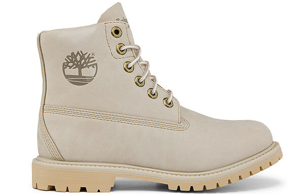 Кроссовки paninara collarless 6 inch wide fit waterproof boots 'light grey nubuck' Timberland, серый — фото 2