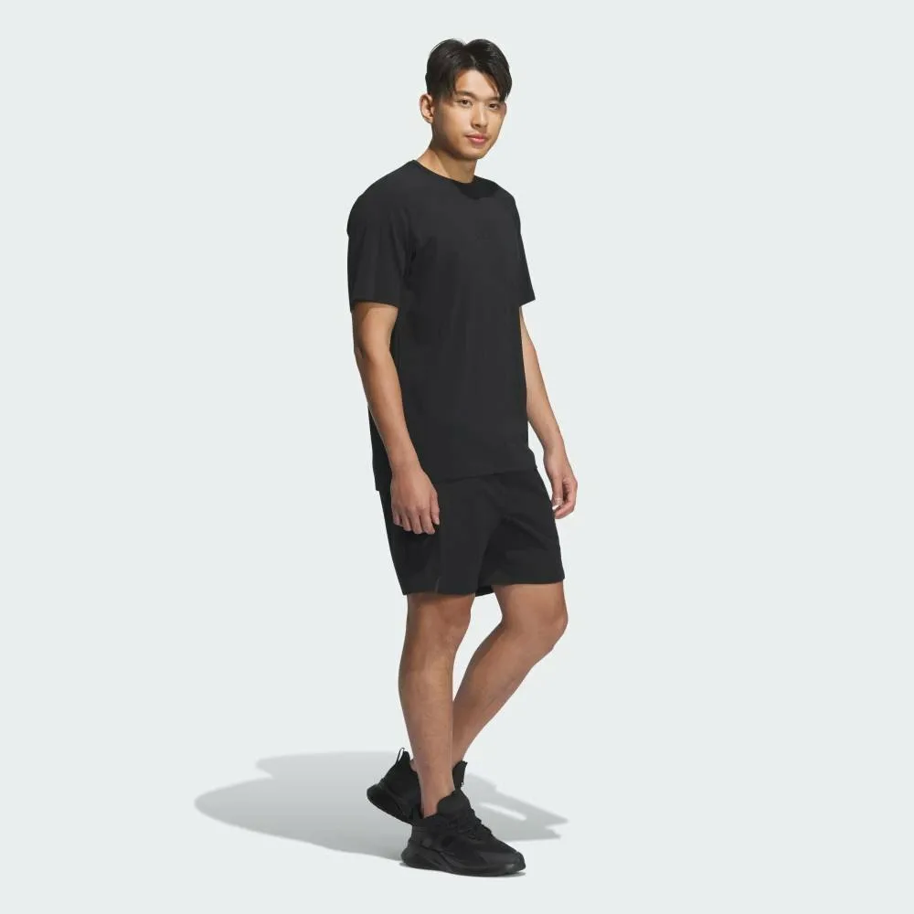 Футболка Adidas Premium Active Regular Fit Double Knit с коротким рукавом, цвет Black — фото 3
