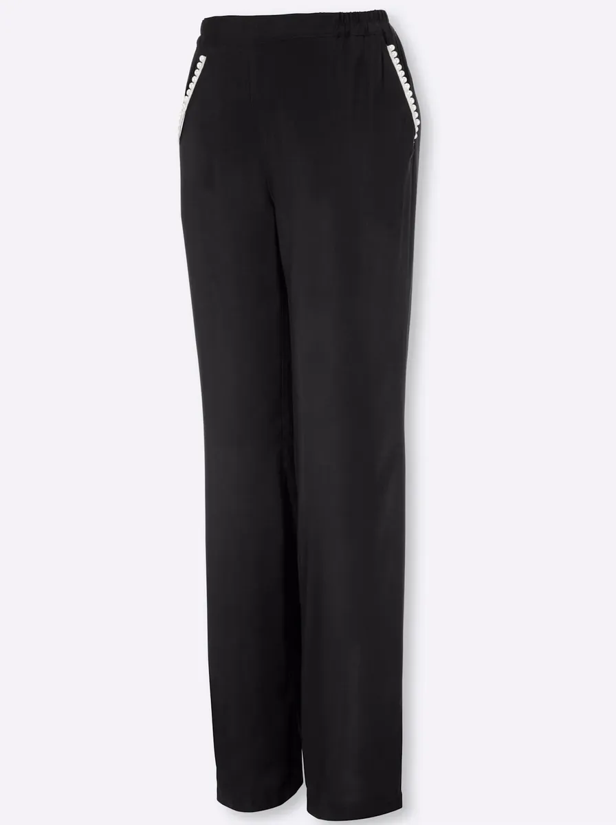 

Брюки без застежки Classic Basics, черный