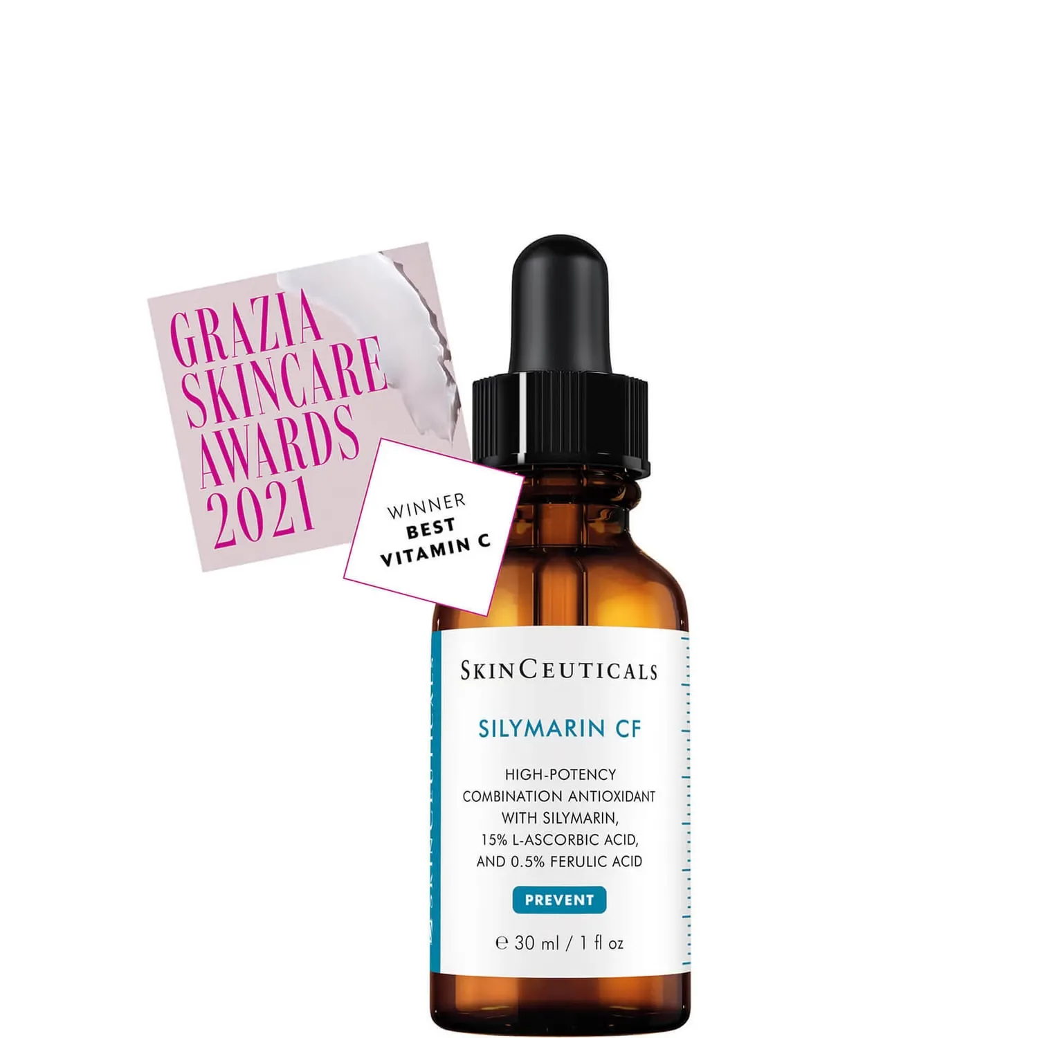 Silymarin CF Антиоксидантная сыворотка с витамином С и салициловой кислотой 30 мл Skinceuticals — фото 2