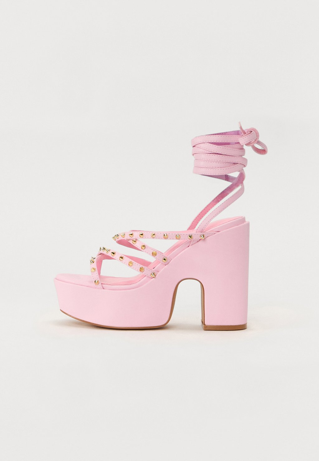 Сандалии с манжетой на щиколотке High heeled sandals Even&Odd, светло-розовый