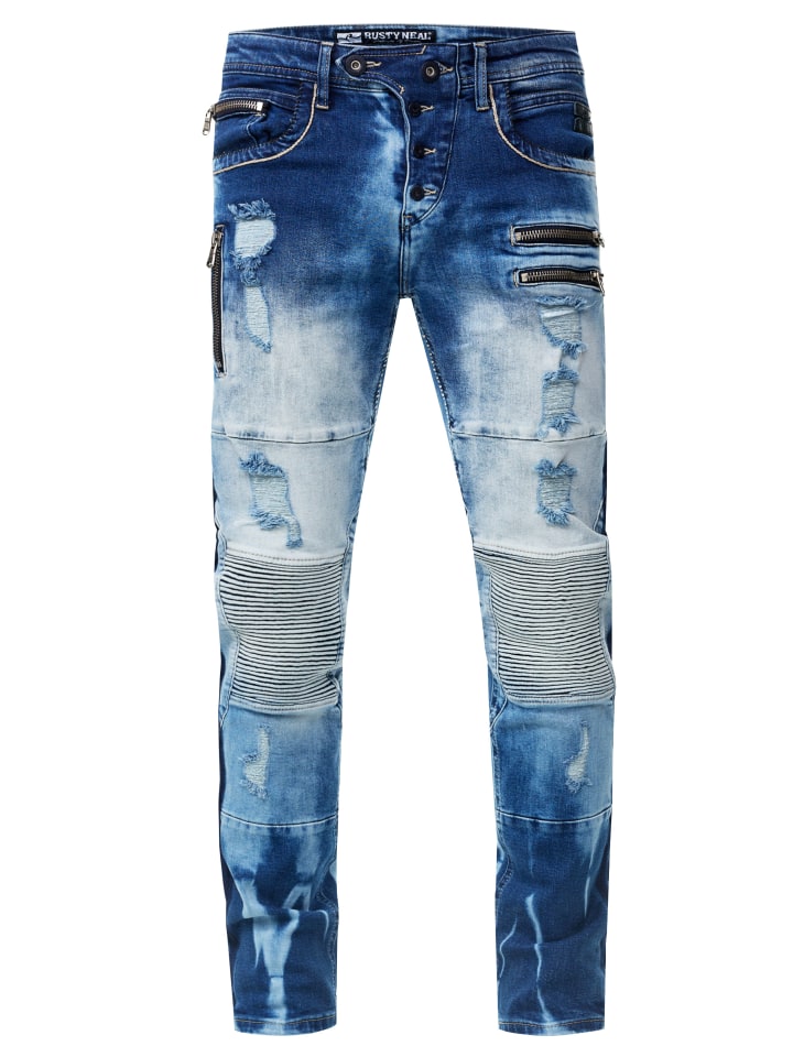 

Джинсы брюки "MISATO" облегающие (THE FULLY LOADED) цвета морской волны Rusty Neal