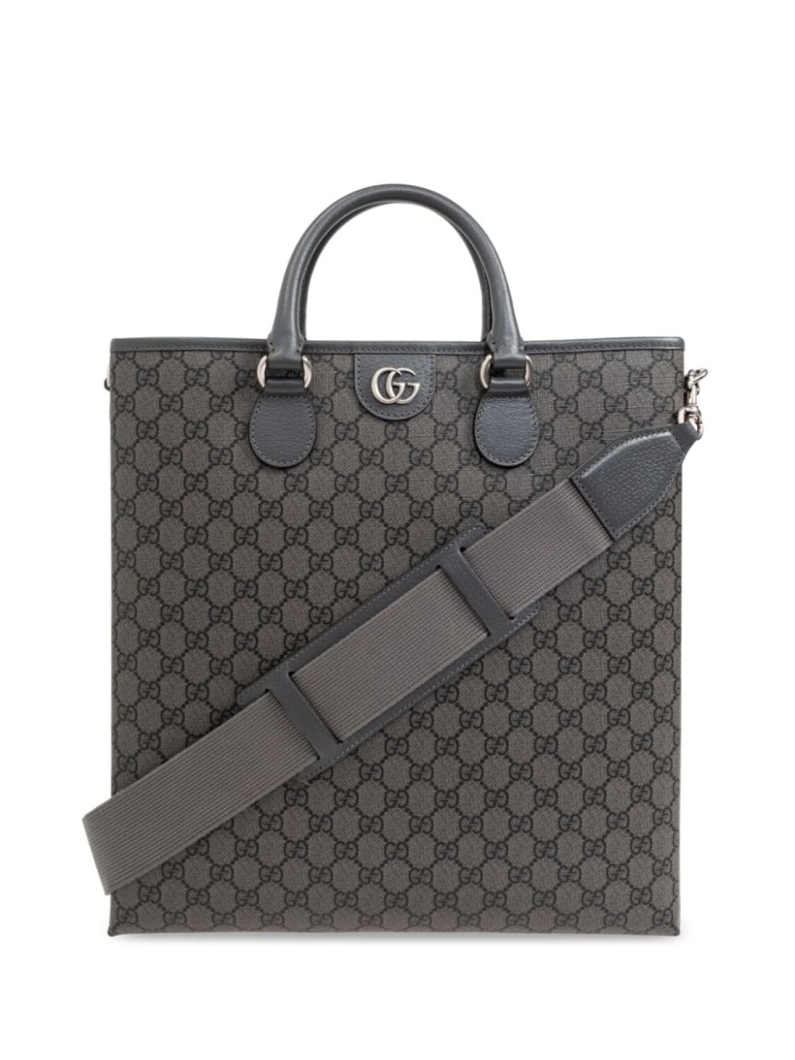 

Gucci сумка-тоут из холста GG, серый