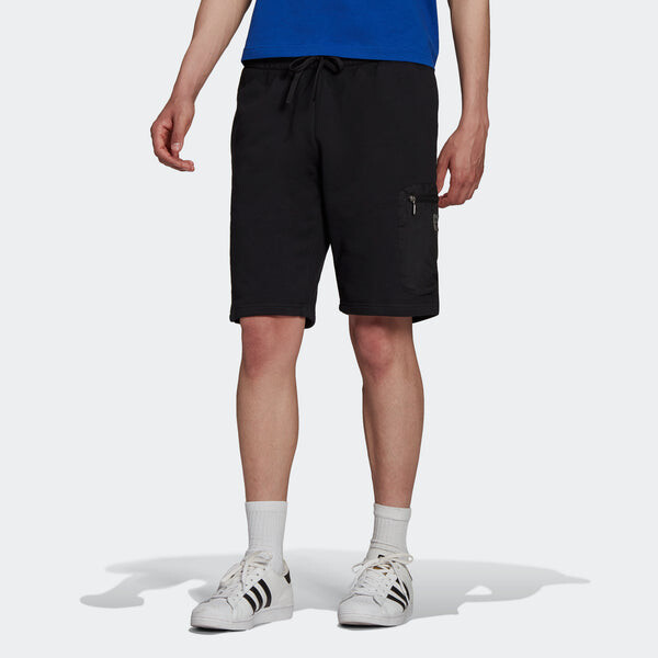Шорты originals tactical short metallic zipper cargo pocket sports shorts black Adidas, черный — фото 2