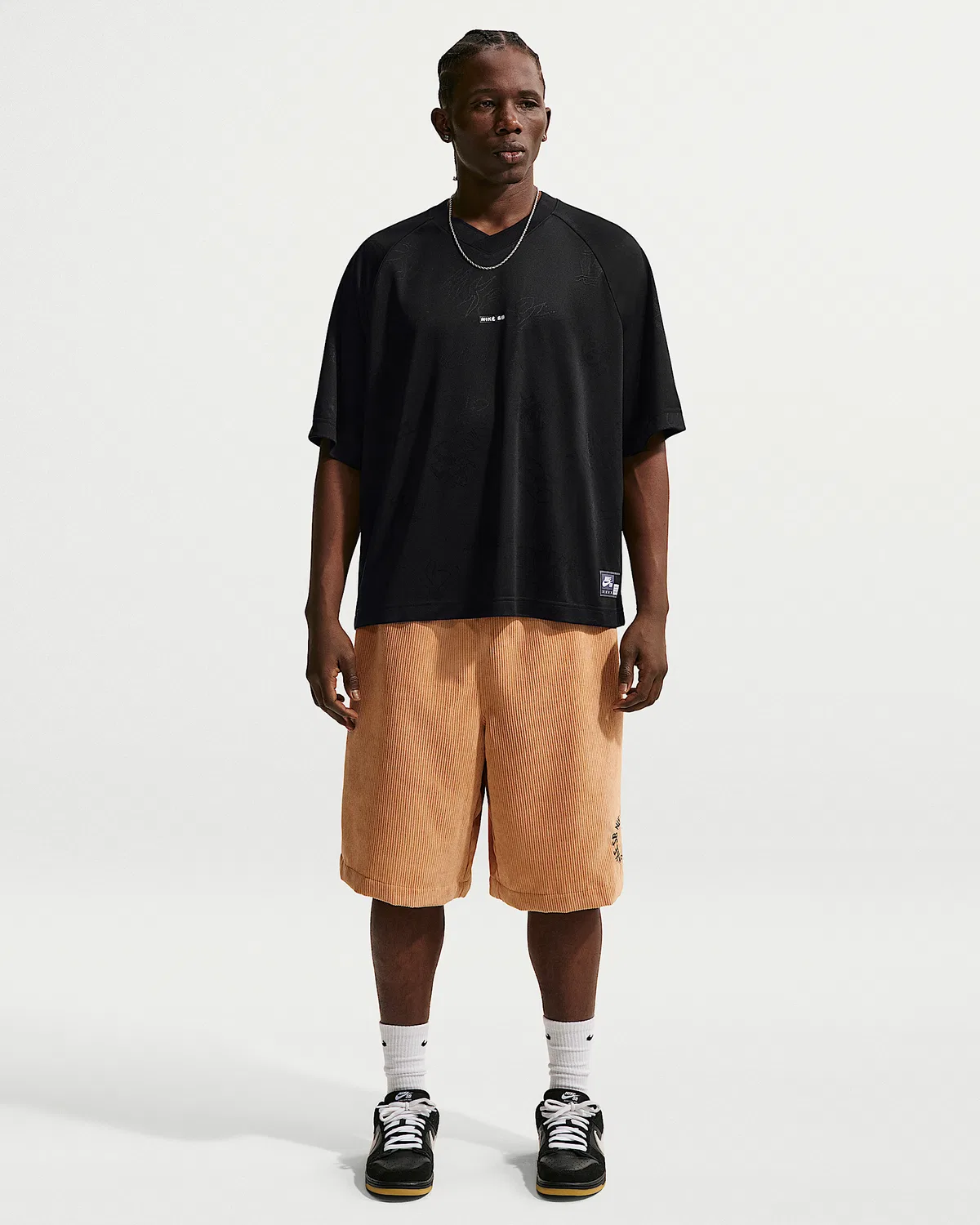 Джаккардовая футболка для скейтбординга Nike SB, Black — фото 4