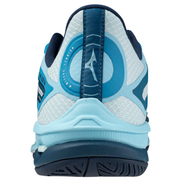 Mizuno Амортизирующие противоскользящие износостойкие влагоотводящие низкие теннисные туфли мужские синие, цвет Blue — фото 4