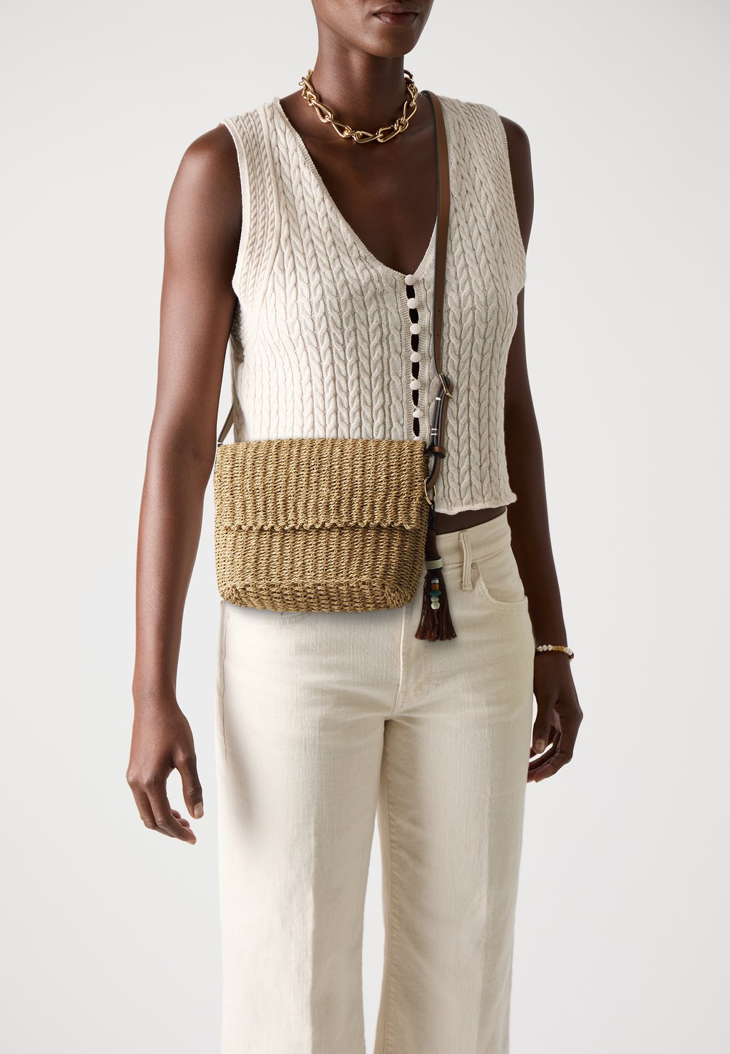 

Сумка через плечо CROSSBODY BAG - Across body bag PARFOIS, бежевый