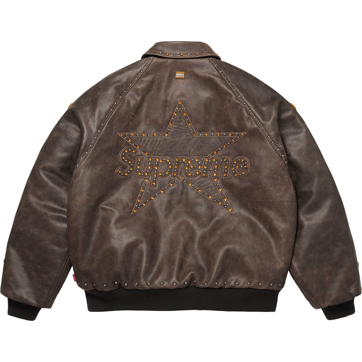 

Куртка Vanson Leathers X Bb Simon FW25 WEEK15 унисекс Supreme, коричневый/коричневый