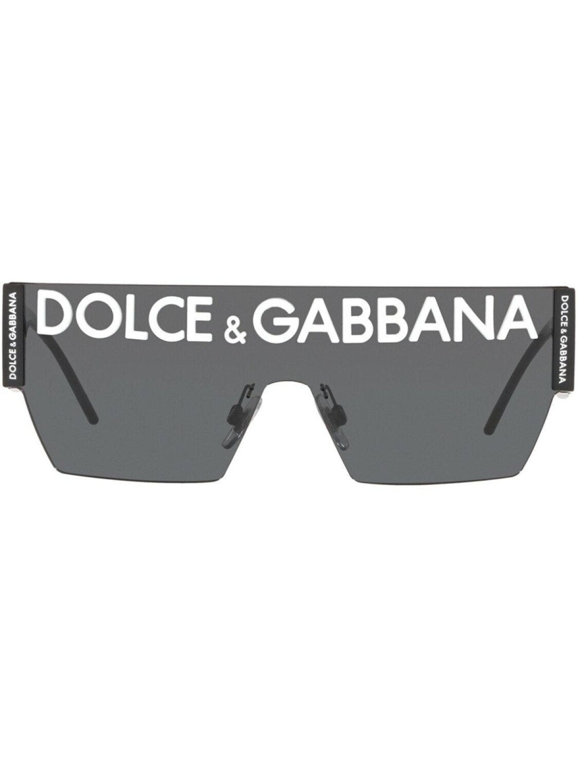 

Dolce & Gabbana Eyewear солнцезащитные очки в массивной оправе с логотипом DG, черный