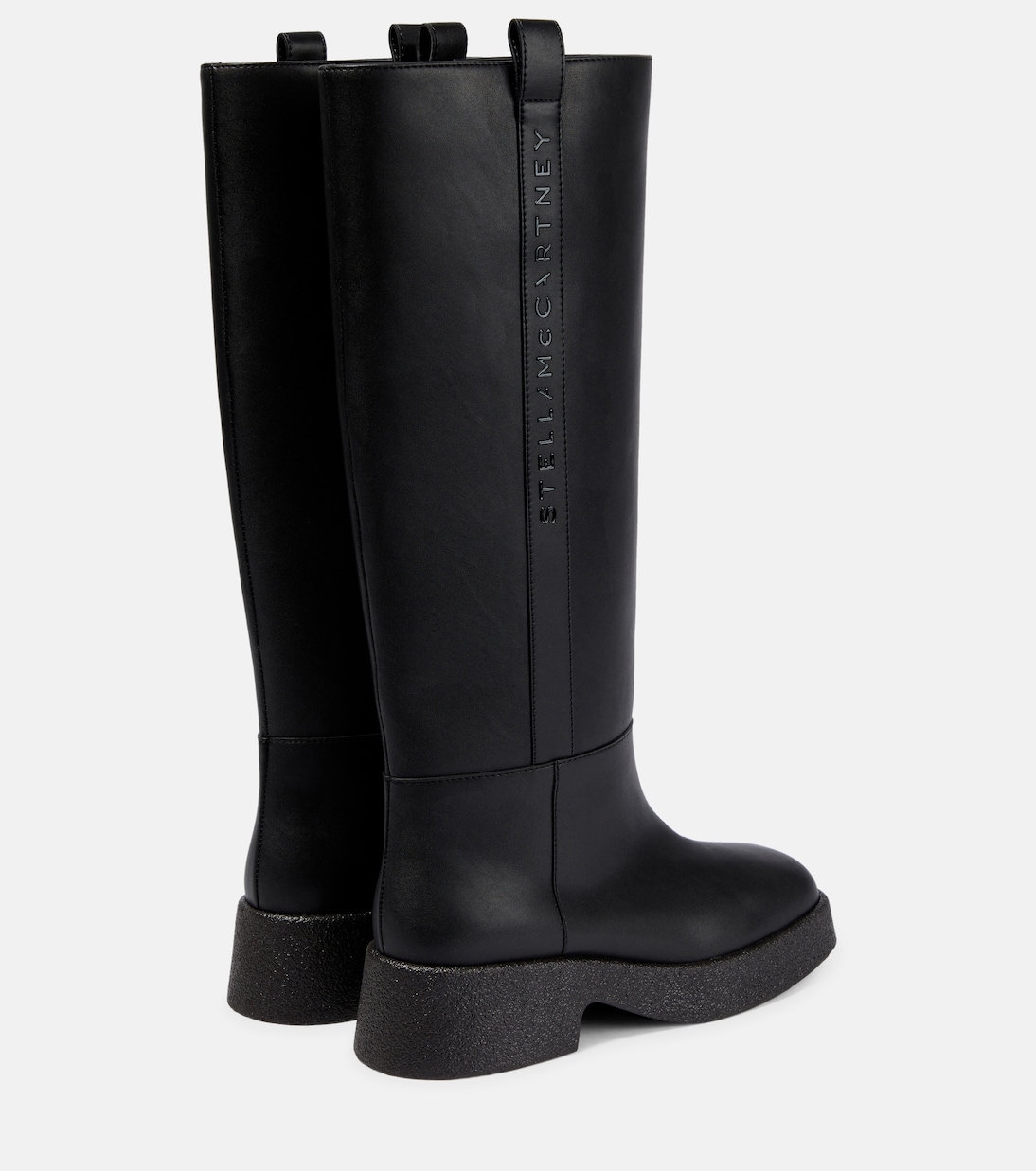 Сапоги из искусственной кожи до колена Stella McCartney, черный — фото 3