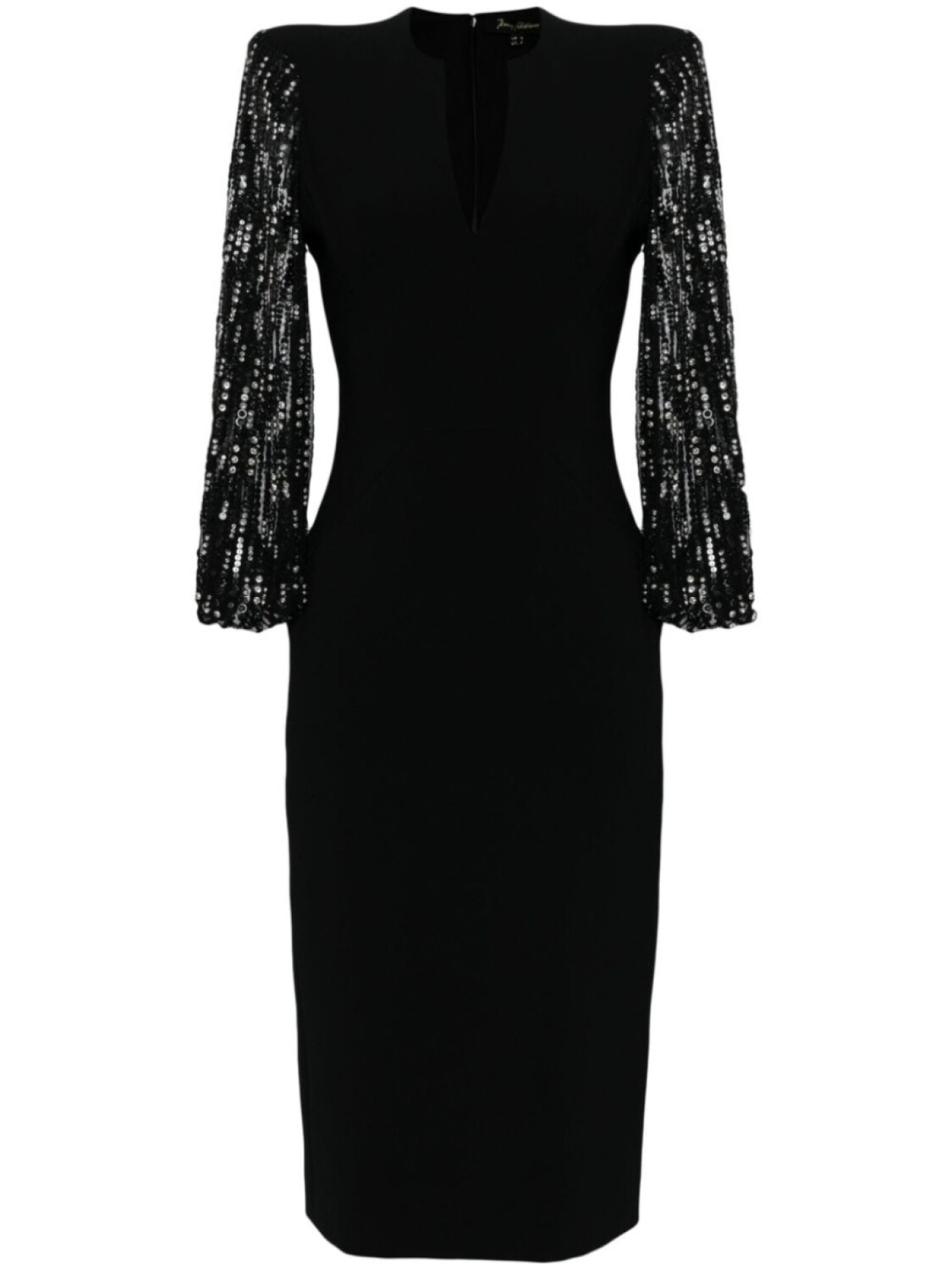 

Jenny Packham платье миди The Swan с пайетками, черный