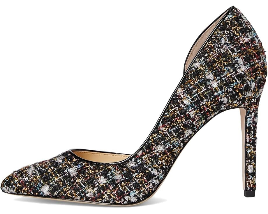 Дамские туфли Jessica Simpson Prizma D'Orsay Pump 6 черные блестящие на шпильке ZPO3360 — фото 3