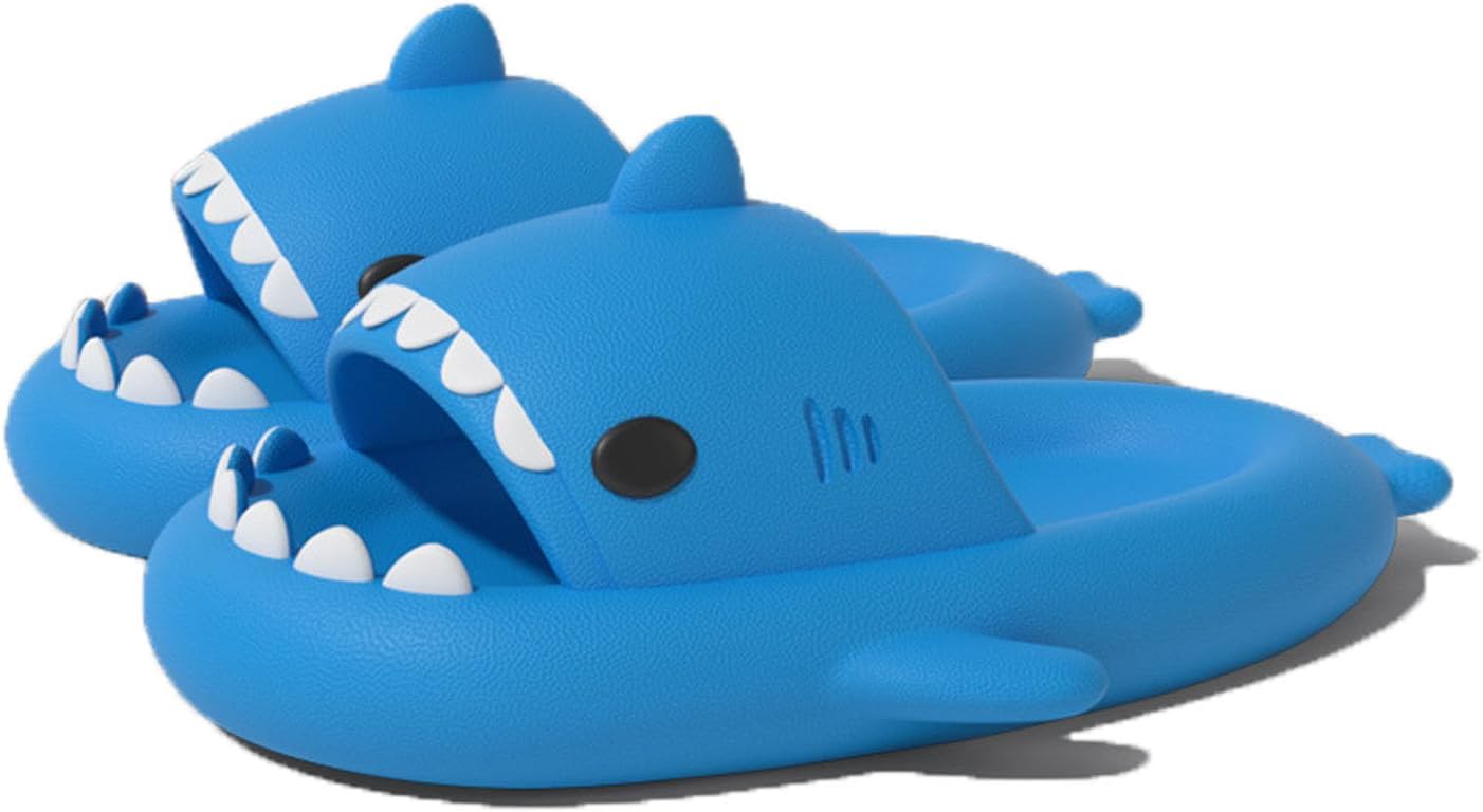 

Шлепанцы Zureto Shark для женщин и мужчин, небесно-голубой