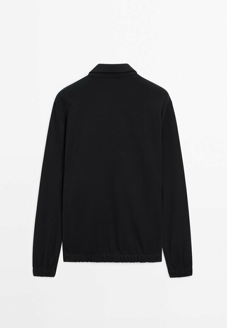 

Куртка-бомбер WITH ELASTICATED DETAIL Massimo Dutti, темно-синий