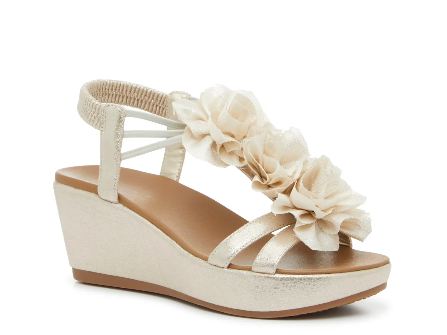 

Сандалии Cayla Wedge Sandal Kelly & Katie, золотой/металлик