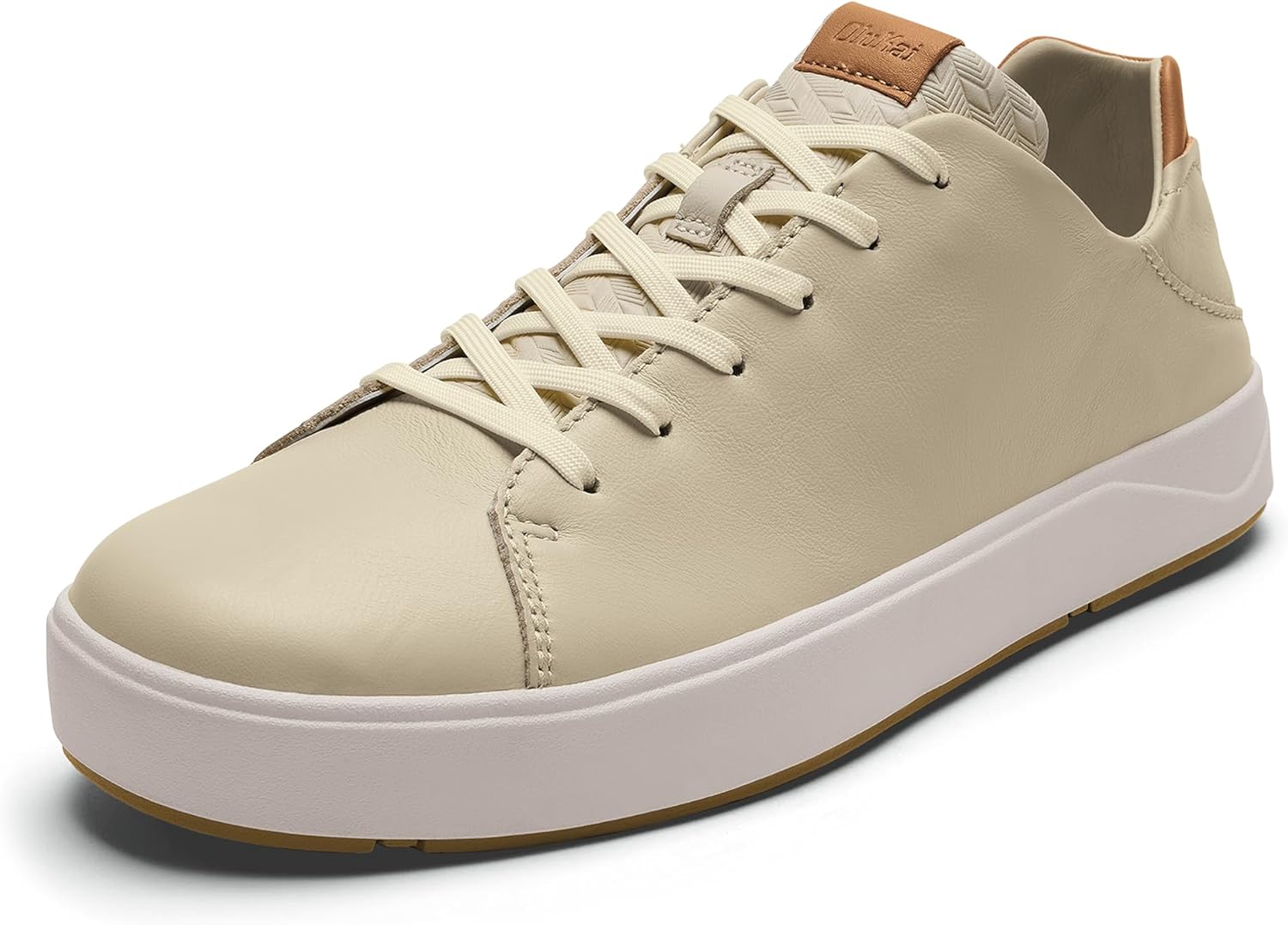 

Мужские водонепроницаемые кожаные кроссовки OLUKAI Lae'ahi Li 'Ili, универсальная повседневная обувь, комфорт и поддержка на весь день, улучшенное сцепление и устойчивость, Tapa/Tapa