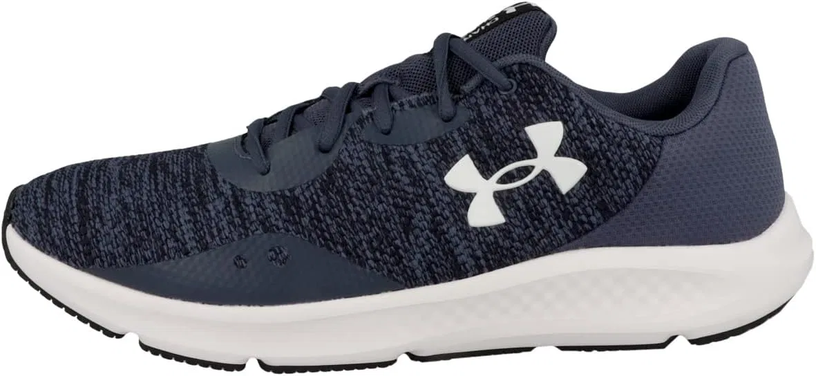 Мужские беговые кроссовки Under Armour UA Charged Pursuit 3 Twist, Downpour Gray Downpour Gray White 3025945 401