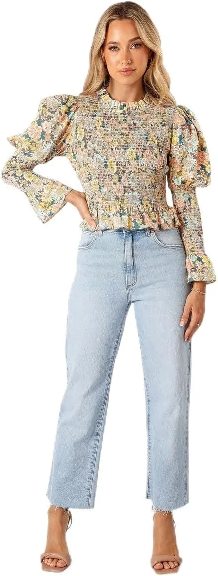 

Petal & Pup Women's Novah Long Sleeve Top Floral