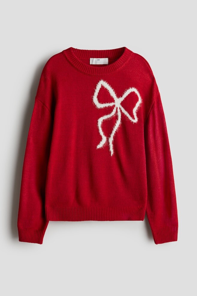 

Свитер тонкой вязки H&M, красный