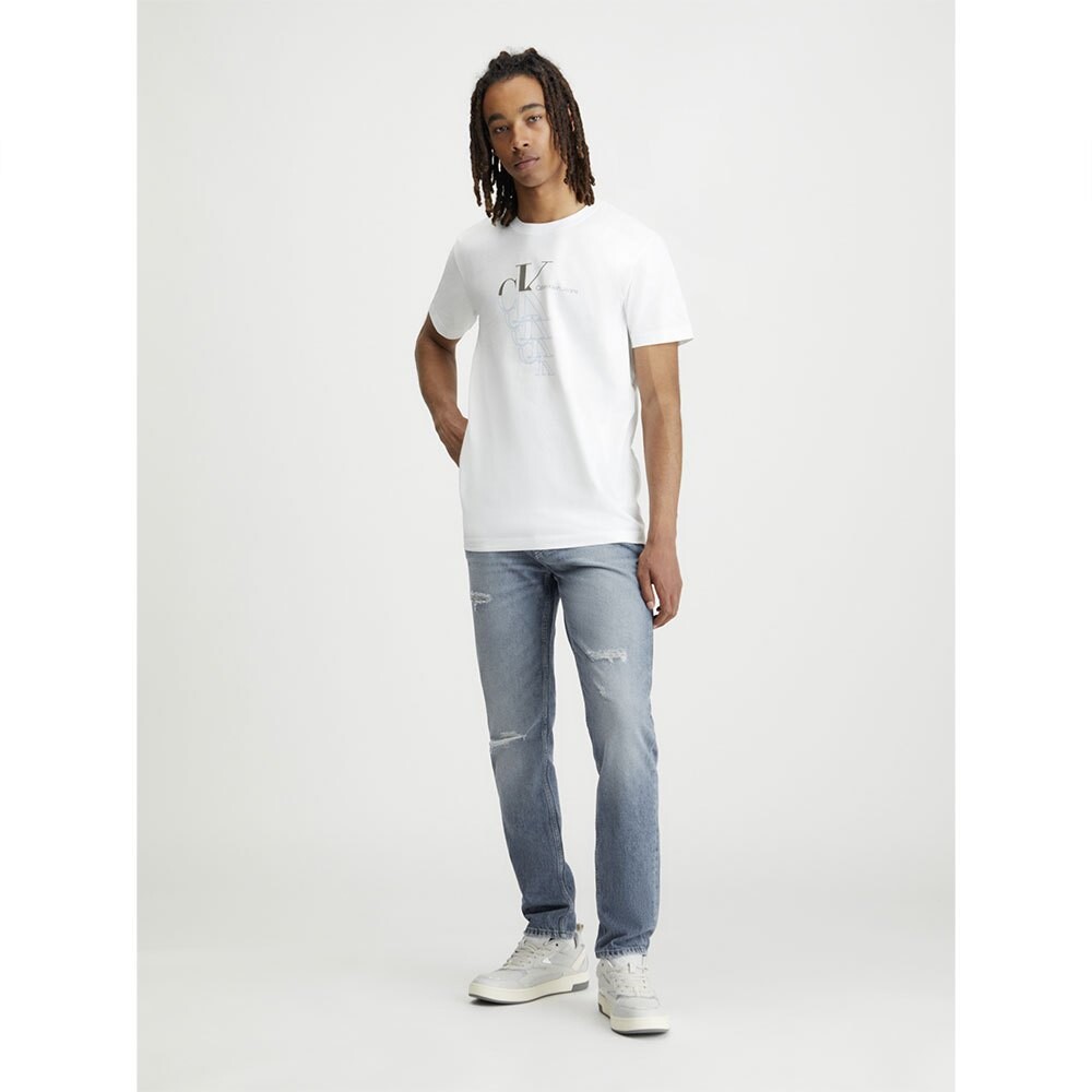 

Футболка с коротким рукавом Calvin Klein Jeans Monogram Echo Graphic, белый