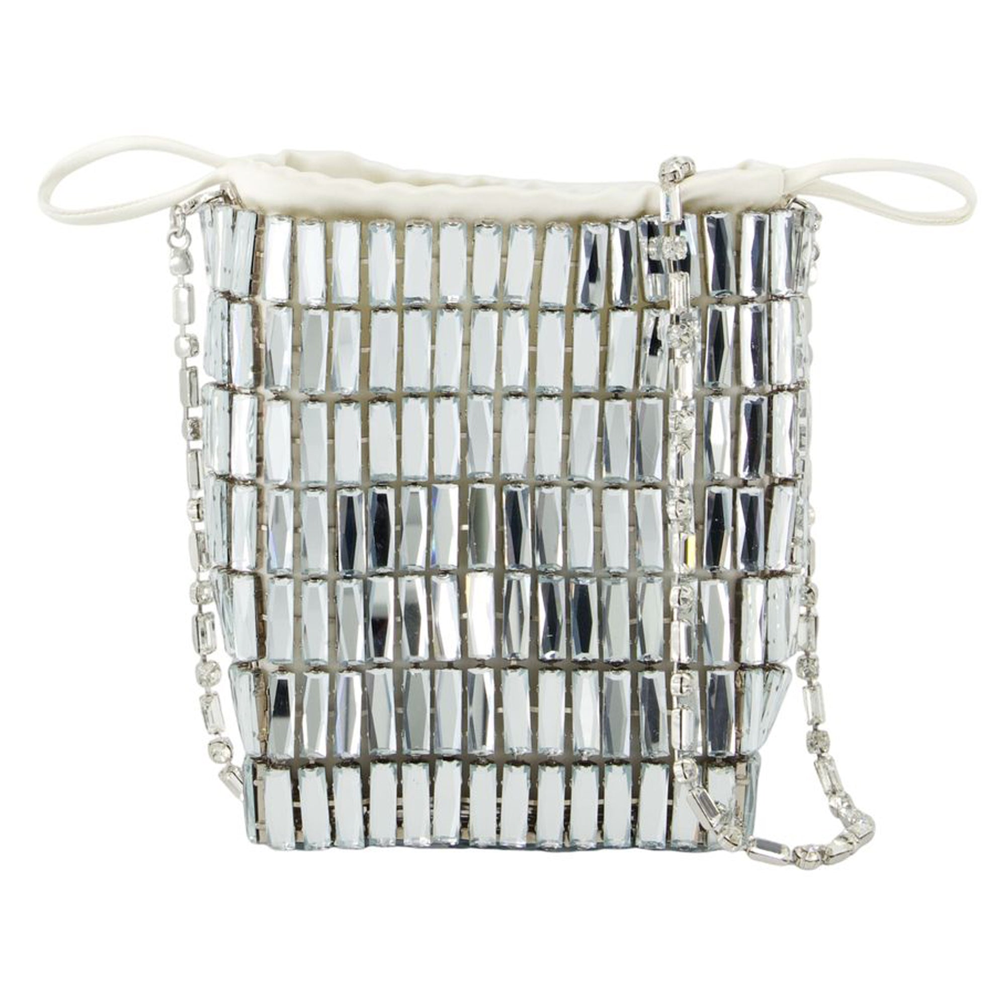 

Мини-сумка через плечо Crystal - SELF PORTRAIT - Металл - Серебро Self-Portrait, серебряный